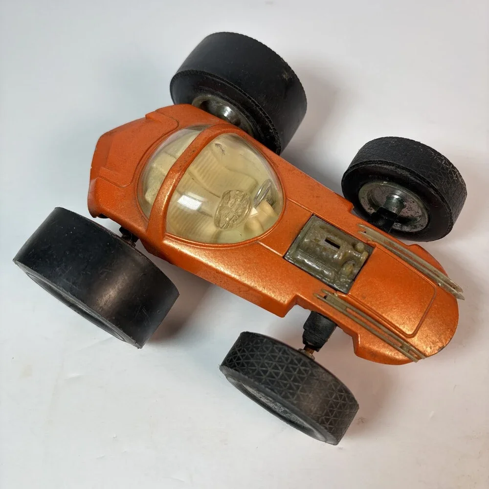 Vintage Zylmex Brute K706 Orange Diecast Dragster Race Car Hong Kong Toy